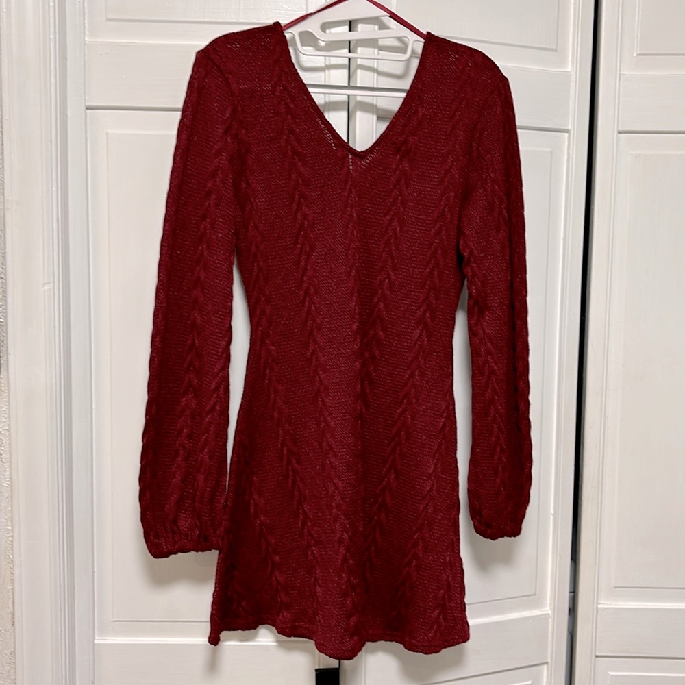 Loveriche maroon sized S dress NWT could be paired with leggings as well